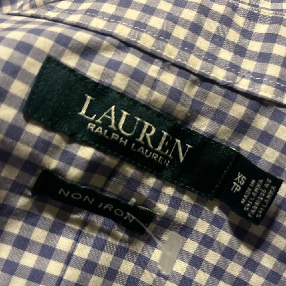 Ralph Lauren Blue Checkered Shirt - Picture 4 of 4